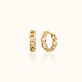 Circular Chain Hoop Earrings