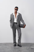Classic Double Breasted Blazer Suit