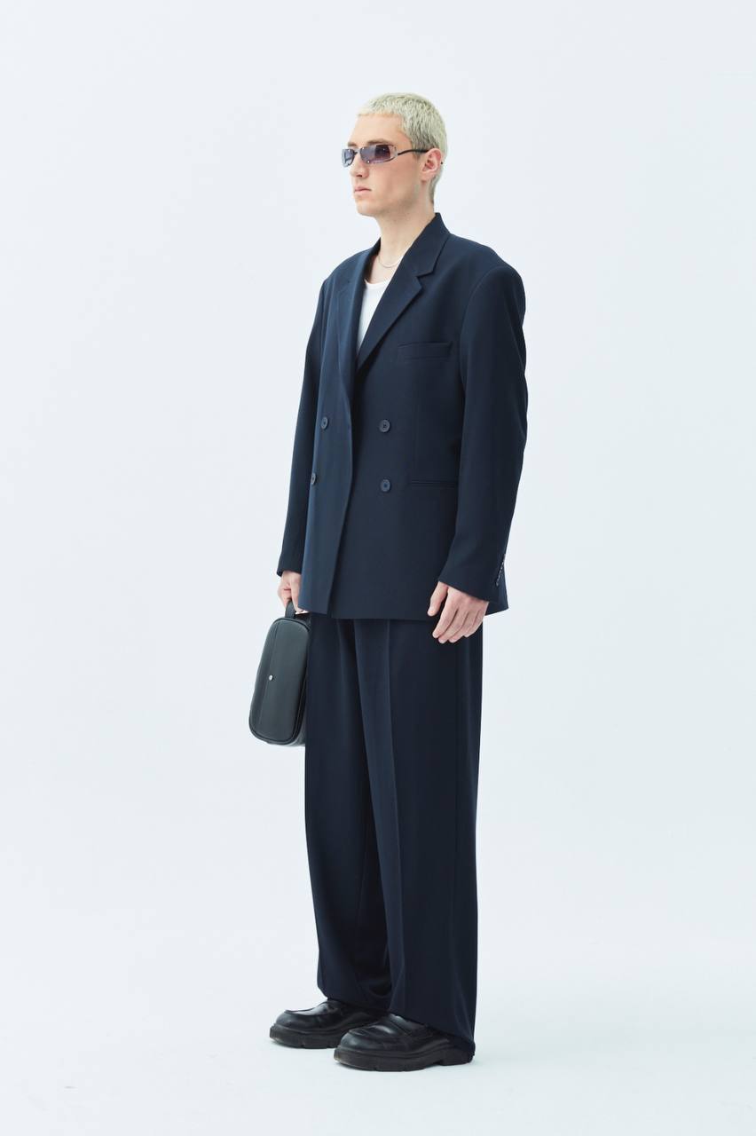 Classic Double Breasted Blazer Suit