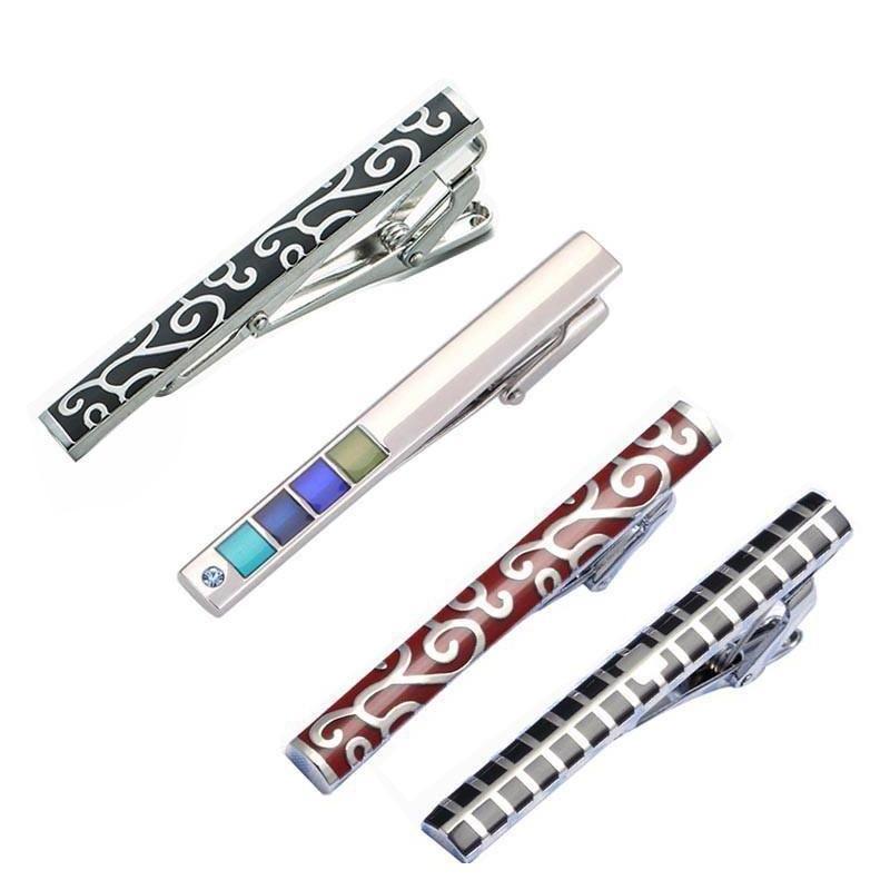 Classic Lacquer Collection Tie Bars/Clips - 4 Colors & Styles