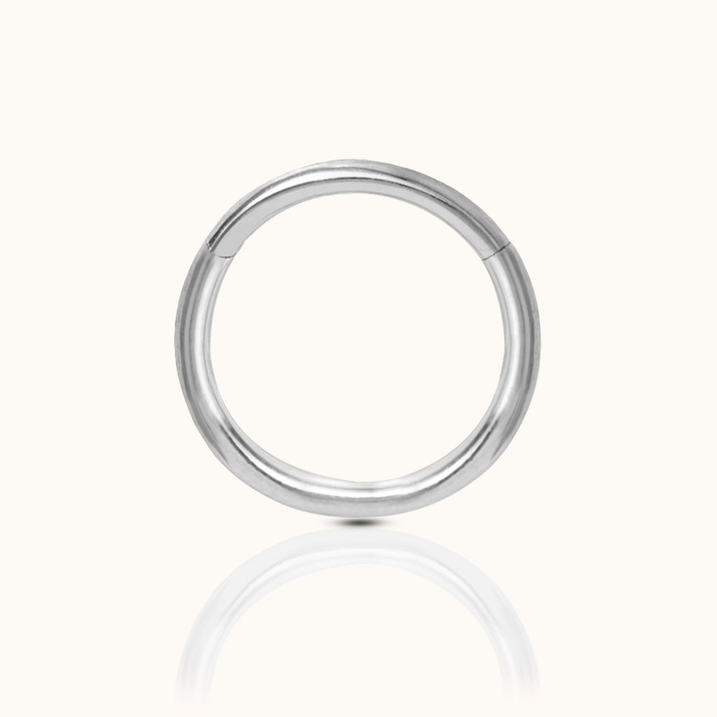 Classic Clicker 10mm Titanium Hinged Nap Hoop Earring