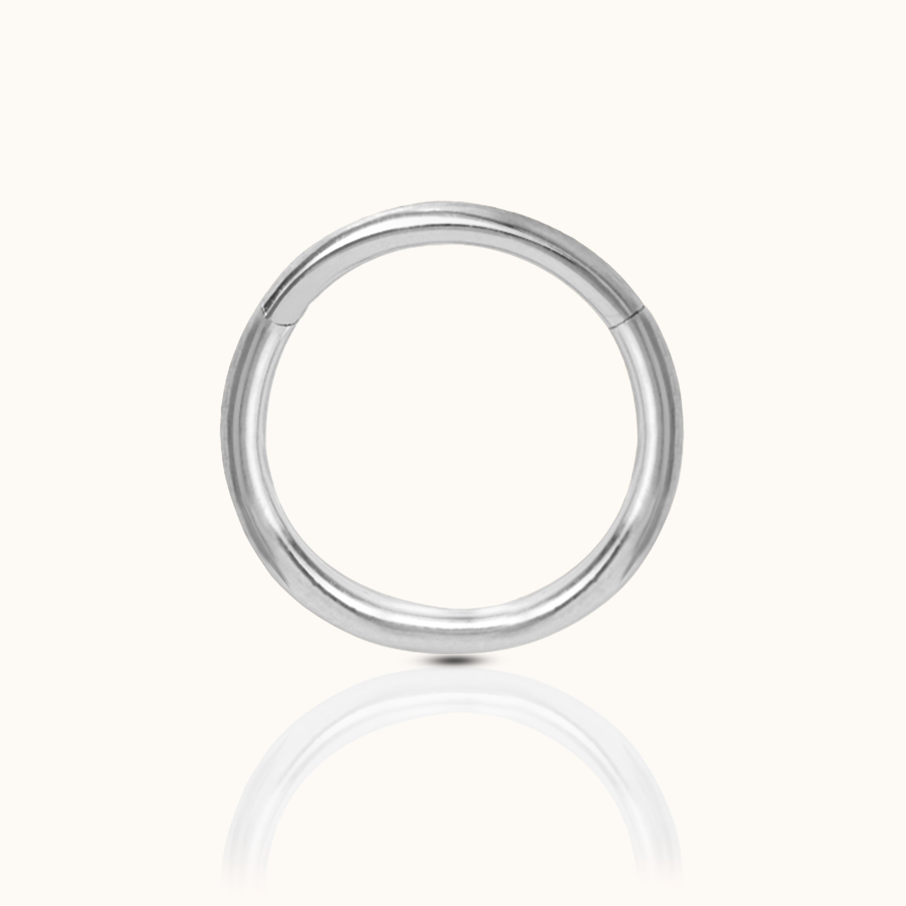 Classic Clicker 10mm Titanium Hinged Nap Hoop Earring