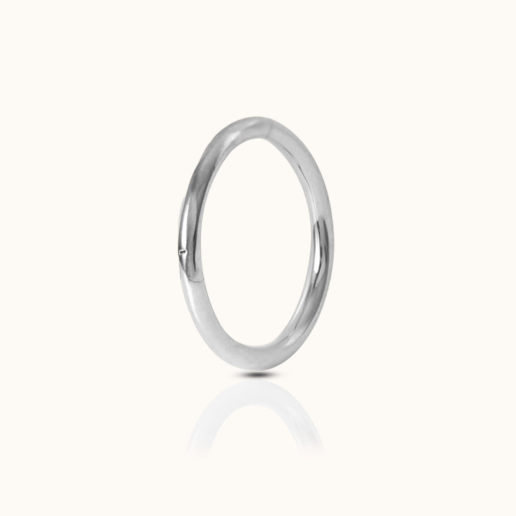 Classic Clicker 10mm Titanium Hinged Nap Hoop Earring