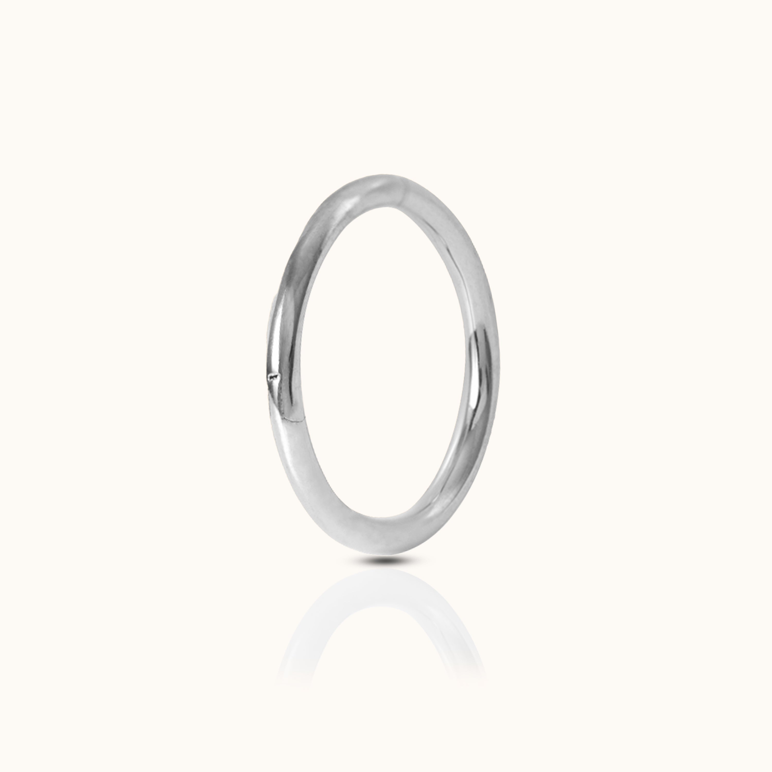Classic Clicker 10mm Titanium Hinged Nap Hoop Earring