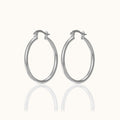 Sterling Silver Classic Hoop Earrings