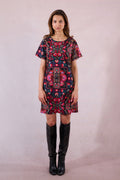 Claudia Floral Short Sleeve Dress by Molly Bracken