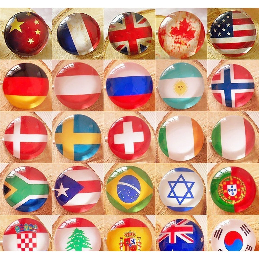 Country Flag Collection Lapel Pins - 24 Countries