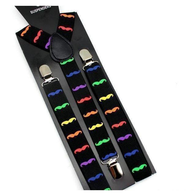 Crazy Mustache Collection Suspenders - 4 Styles
