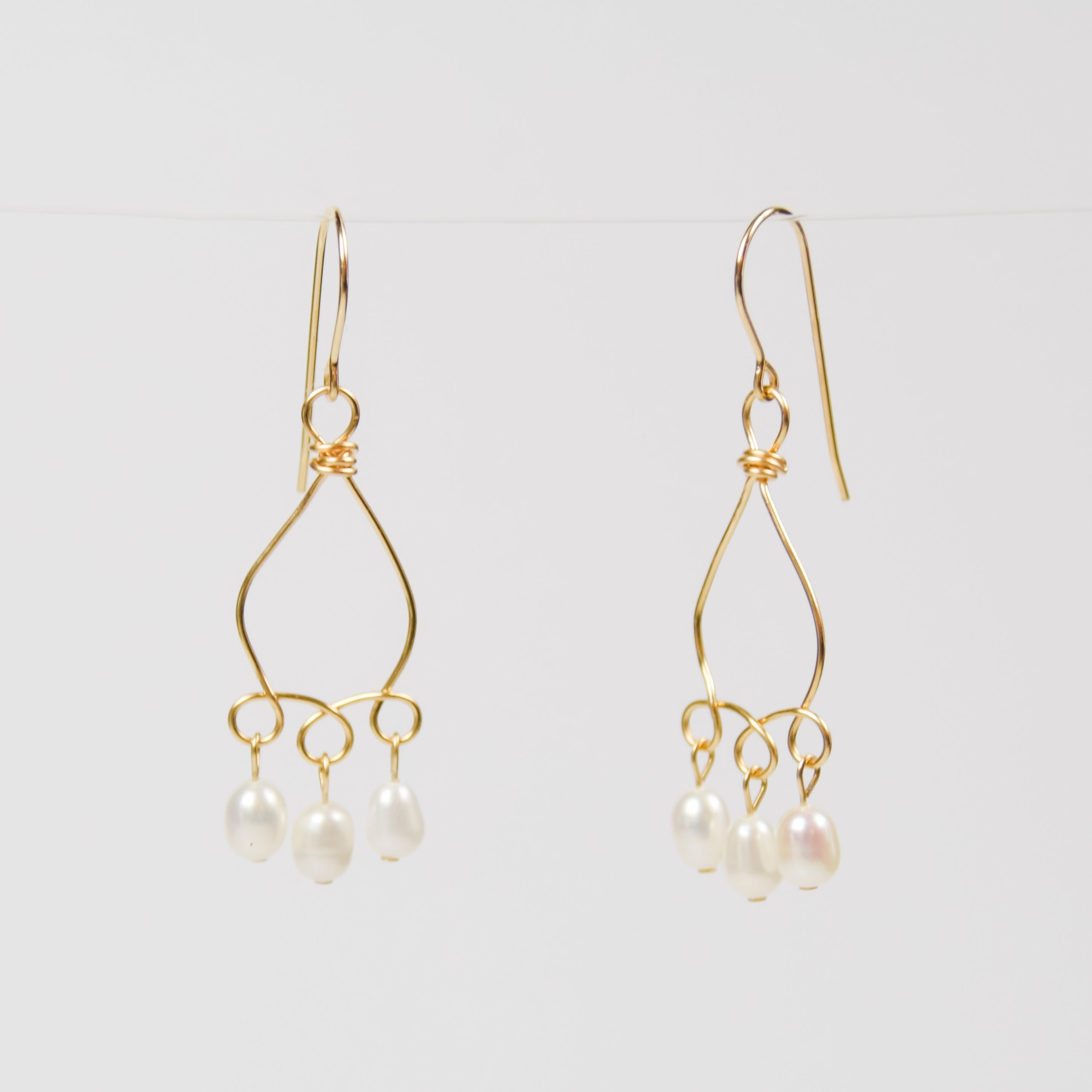 Looping Pearl Drop Earrings