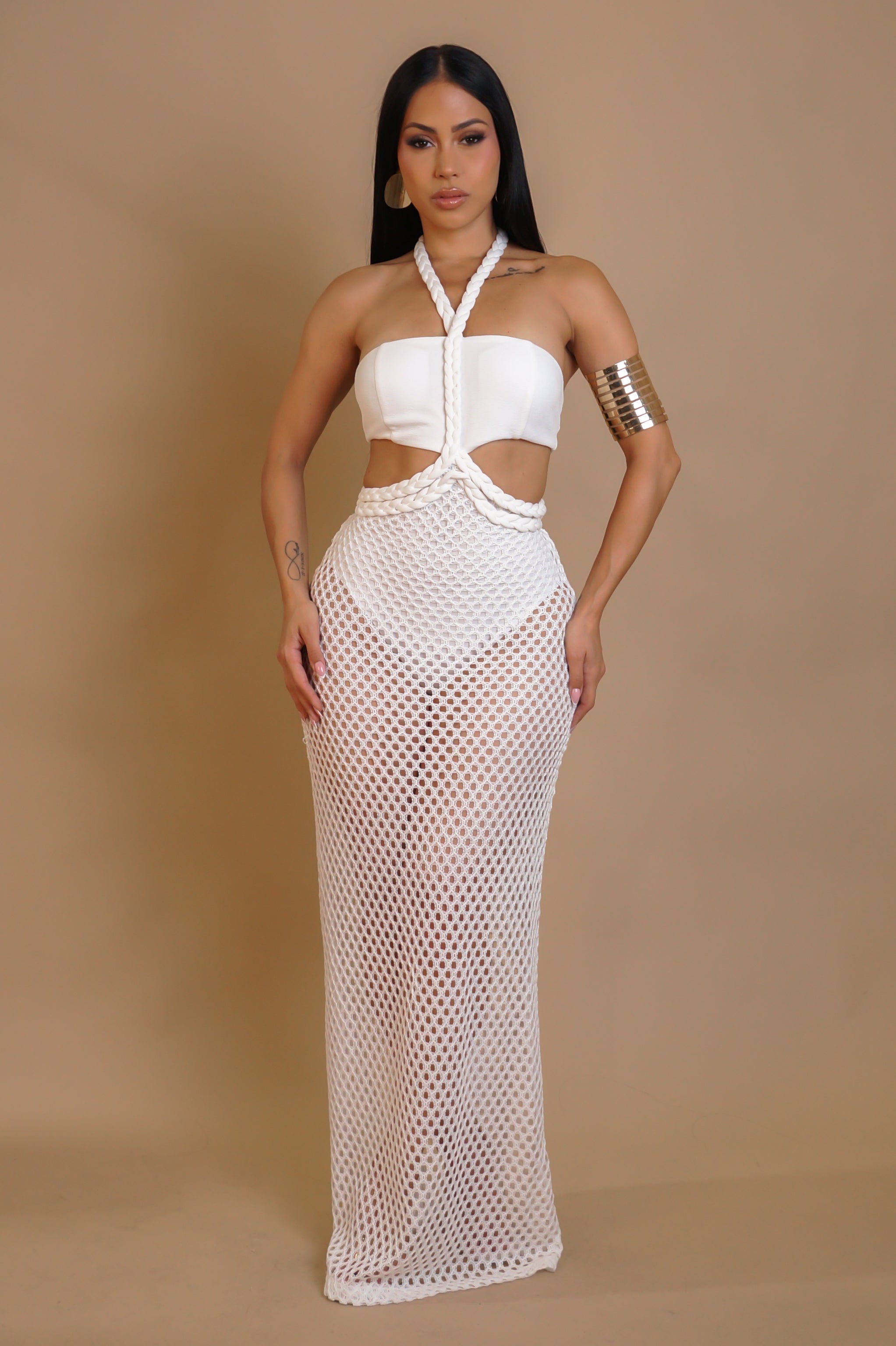 Resort Wear Beachside Swimwear Maxi Dress