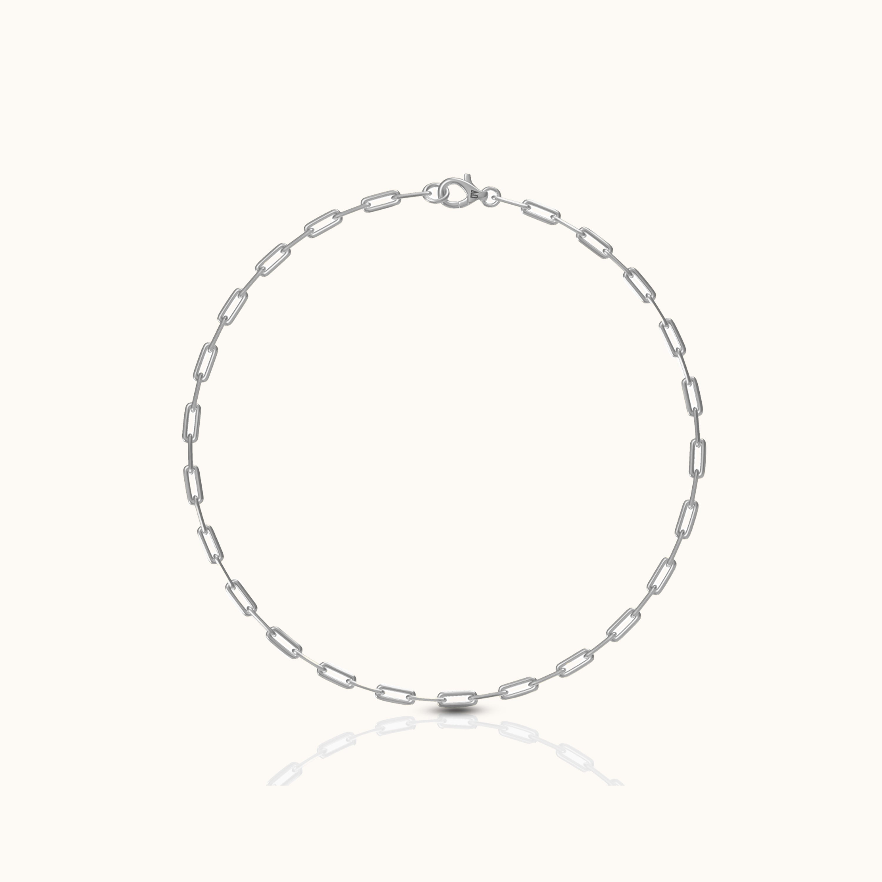 Dainty Paperclip Link Chain Anklet