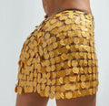 Date Me Now Yellow Sequin Mini Skirt
