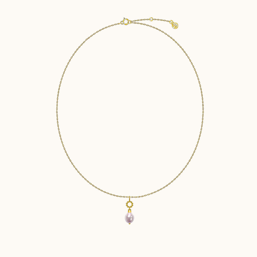 Delicate Natural Pearl Pendant Necklace