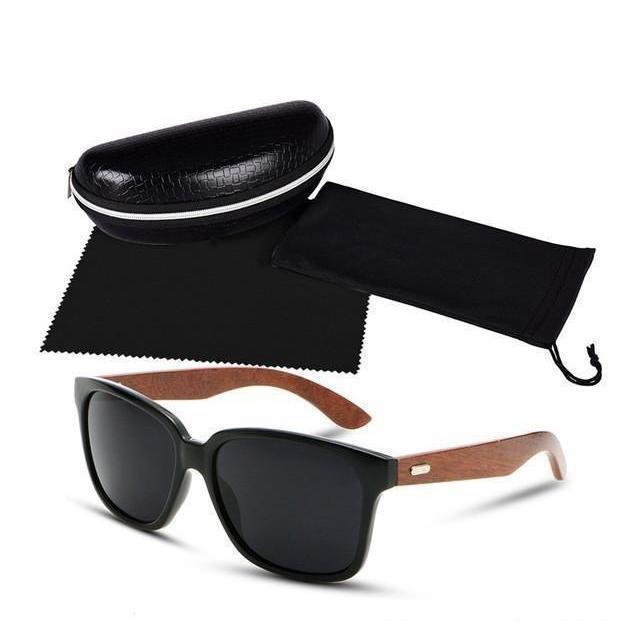 Designer Wooden Frame Collection Sunglasses - 12 Colors