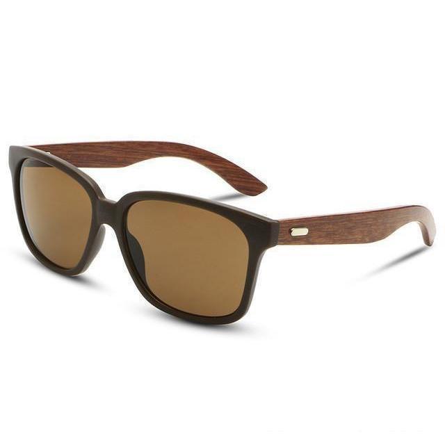 Designer Wooden Frame Collection Sunglasses - 12 Colors