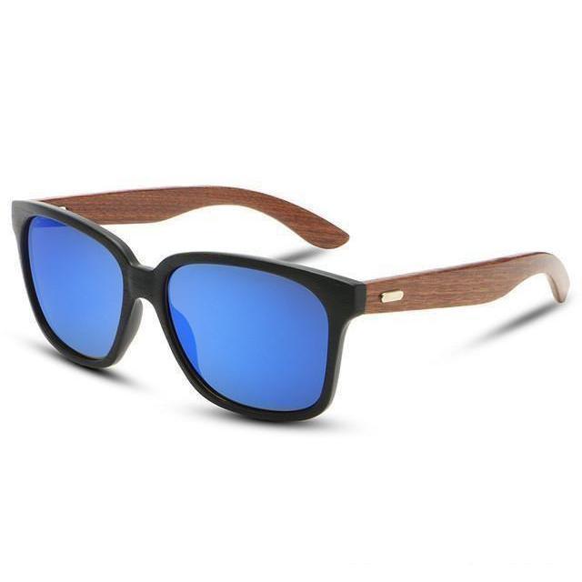Designer Wooden Frame Collection Sunglasses - 12 Colors