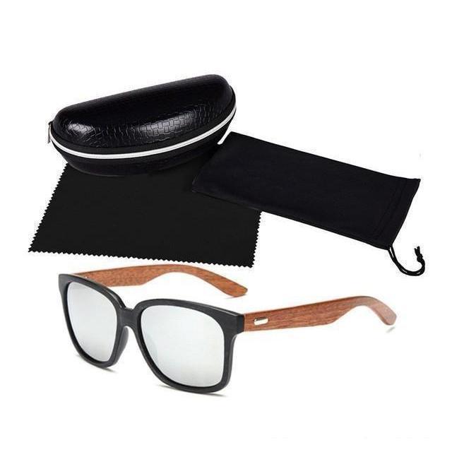 Designer Wooden Frame Collection Sunglasses - 12 Colors