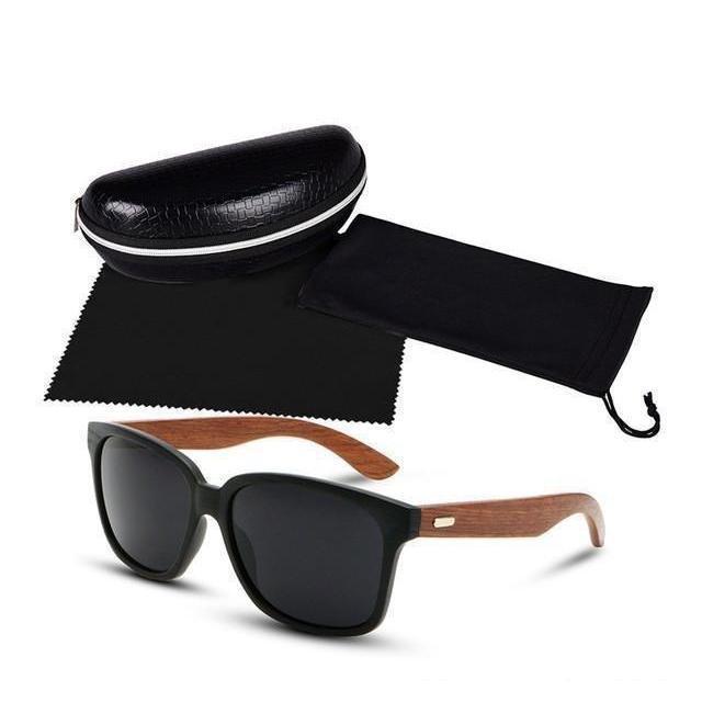 Designer Wooden Frame Collection Sunglasses - 12 Colors