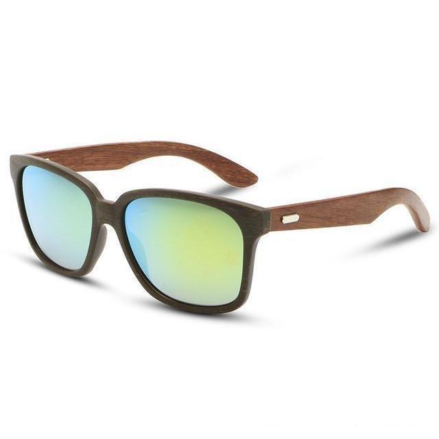 Designer Wooden Frame Collection Sunglasses - 12 Colors