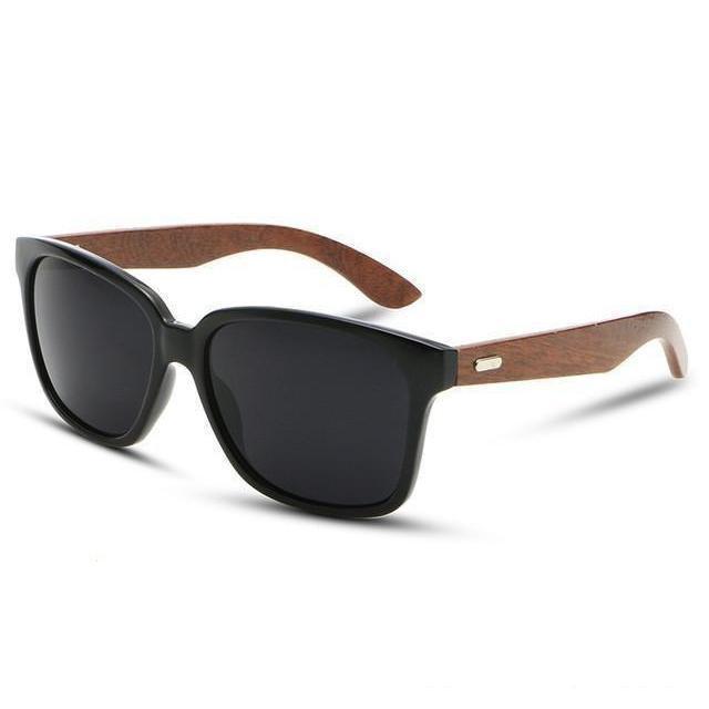 Designer Wooden Frame Collection Sunglasses - 12 Colors