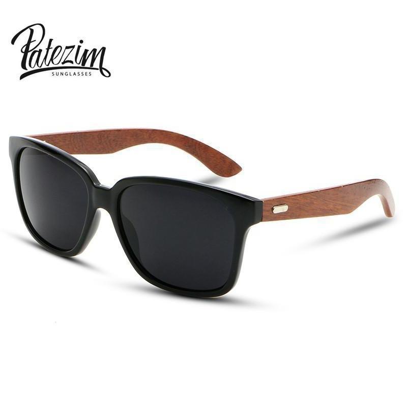 Designer Wooden Frame Collection Sunglasses - 12 Colors
