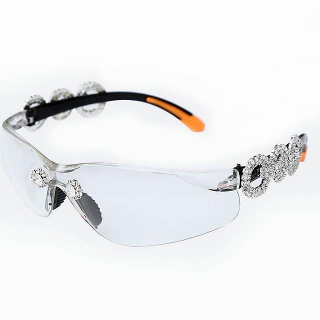 Diamond Coated Semi-Rimless Sunglasses Collection - 3 Colors