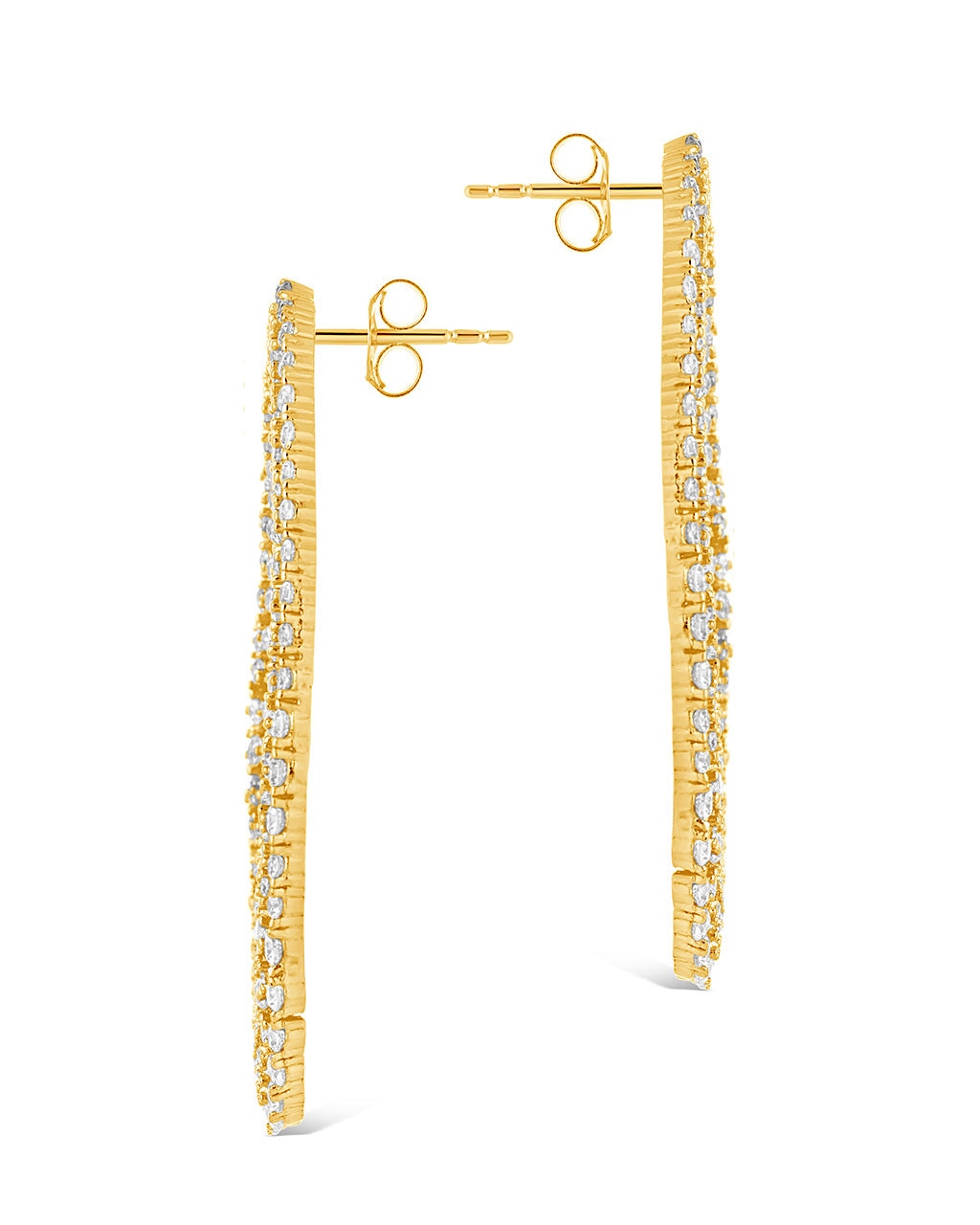 Olivia CZ Oval Stud Earrings