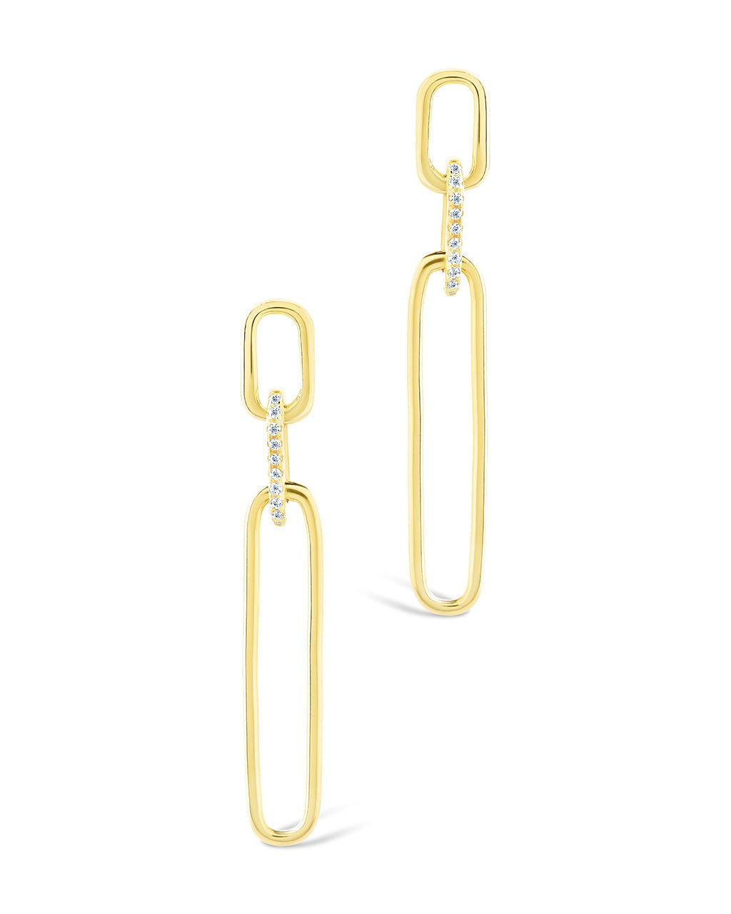 Chelle CZ Mixed Link Drop Studs