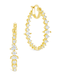 Aaliyah CZ Hoop Earrings