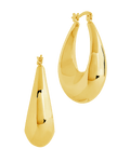 Autumn Elongated Tube Hoop Earrings