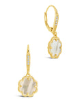 Rose Petal Short Drop Earrings