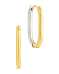 Dafne Dual Tone Oval Hoops