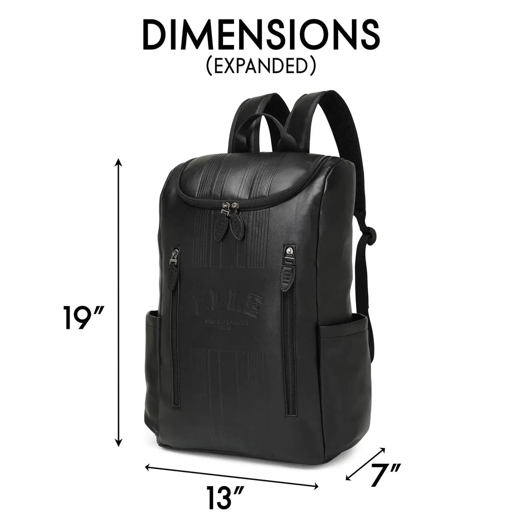 Vegan Leather Backpack-leather