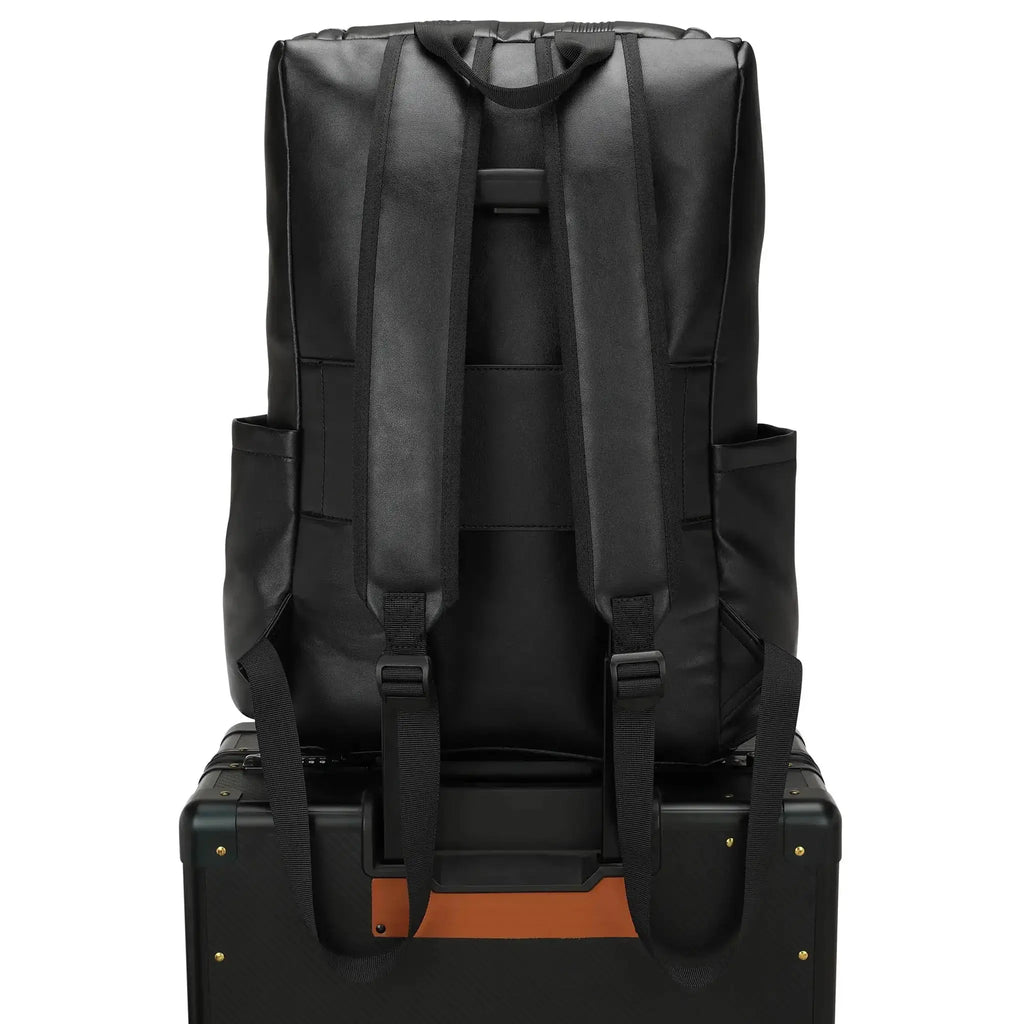 Vegan Leather Backpack-leather