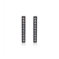 ER107B B.Tiff Black 9-Stone Short Bar Earrings
