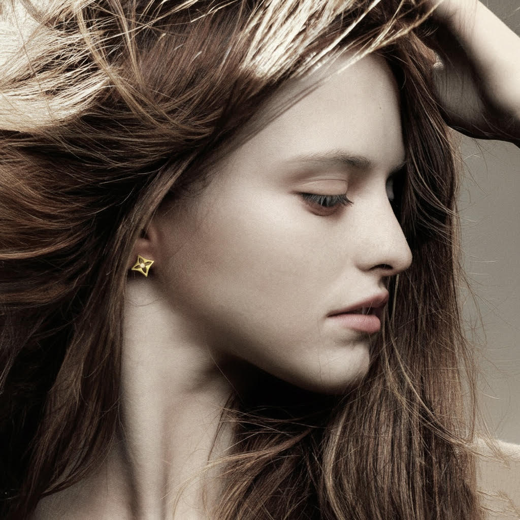ER138G B.Tiff Gold Floro Earrings