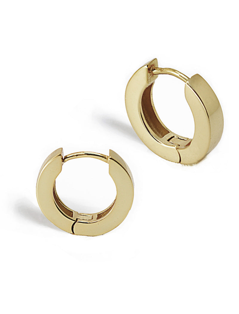 ESSENTIAL 18K Gold Over Sterling Silver Mini Huggies Earrings