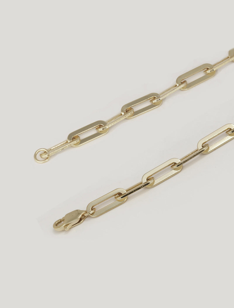 ESSENTIAL Medium Paperclip Link Chain Bracelet | Sterling Silver