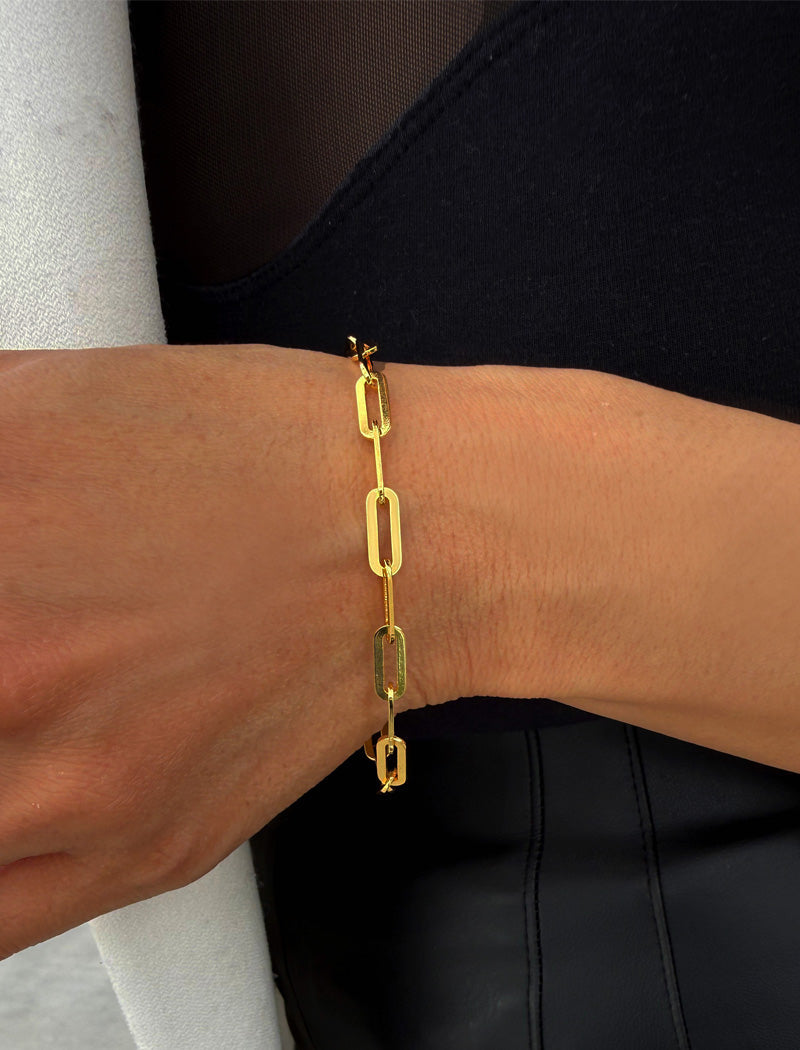 ESSENTIAL Medium Paperclip Chain Bracelet