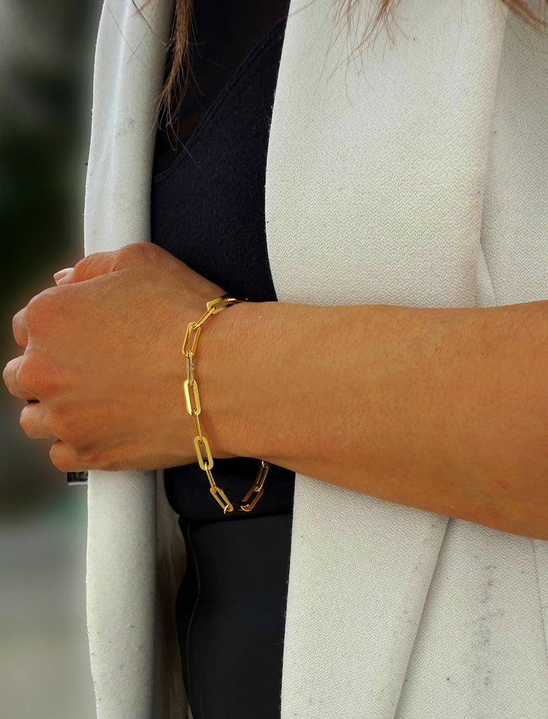 ESSENTIAL Medium Paperclip Chain Bracelet