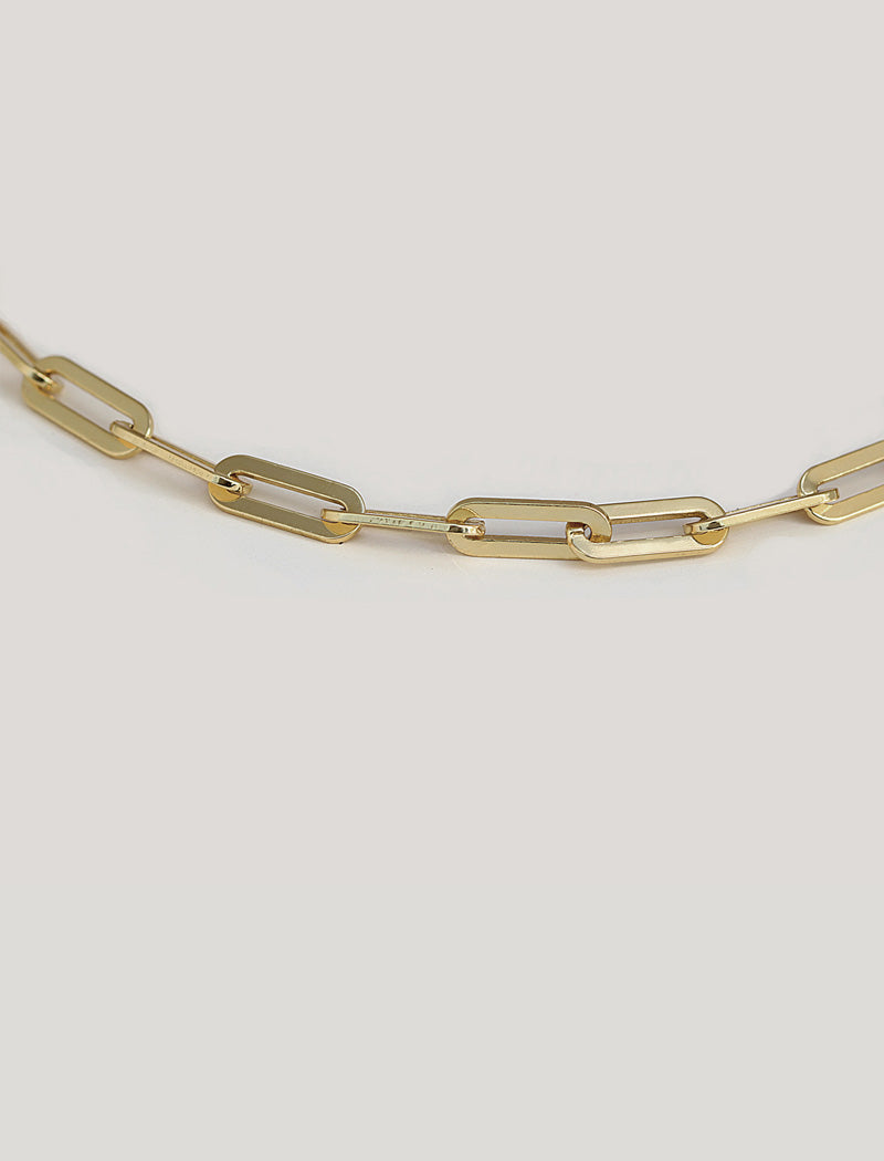 ESSENTIAL Medium Paperclip Link Chain Bracelet | Sterling Silver