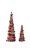 Chunky Yarn Tree with Pom-pom - Set Of 2