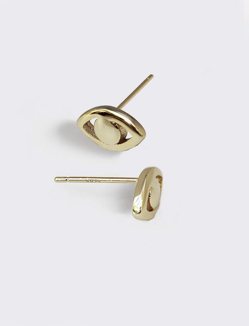 EVIL EYE Stud Earrings | Sterling Silver
