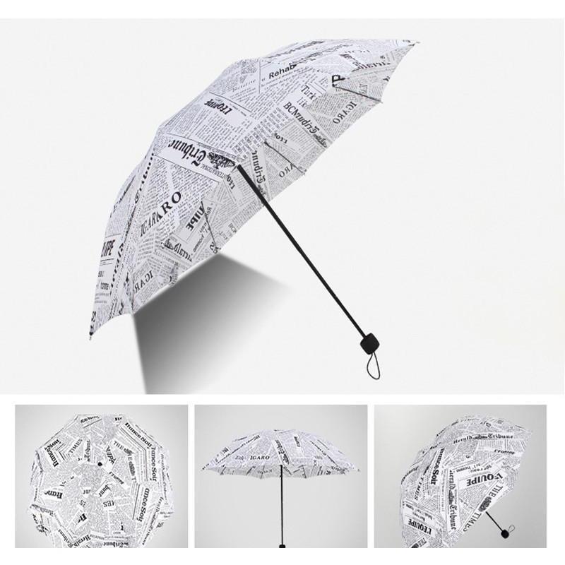 English Newspaper Collection Umbrellas - 3 Colors