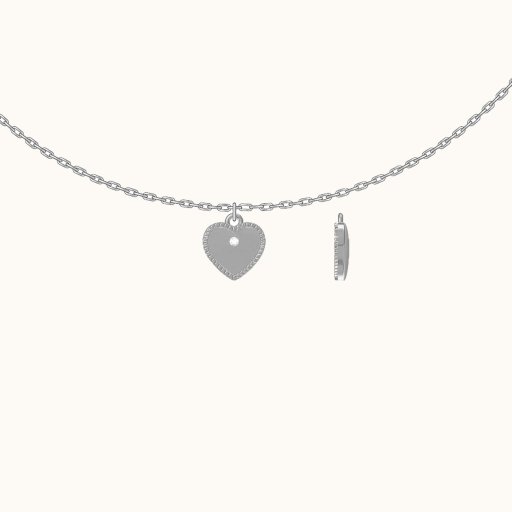 Sterling Silver Eternal Love Heart Necklace