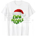 "Ewww People" Merry Christmas T-Shirt – Black Grinch-Inspired Holiday Design Men's Tee