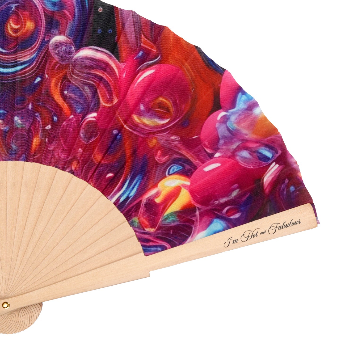 Cosmic Swirl Hand Fan
