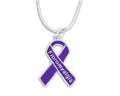 Fibromyalgia Awareness Purple Ribbon Necklaces