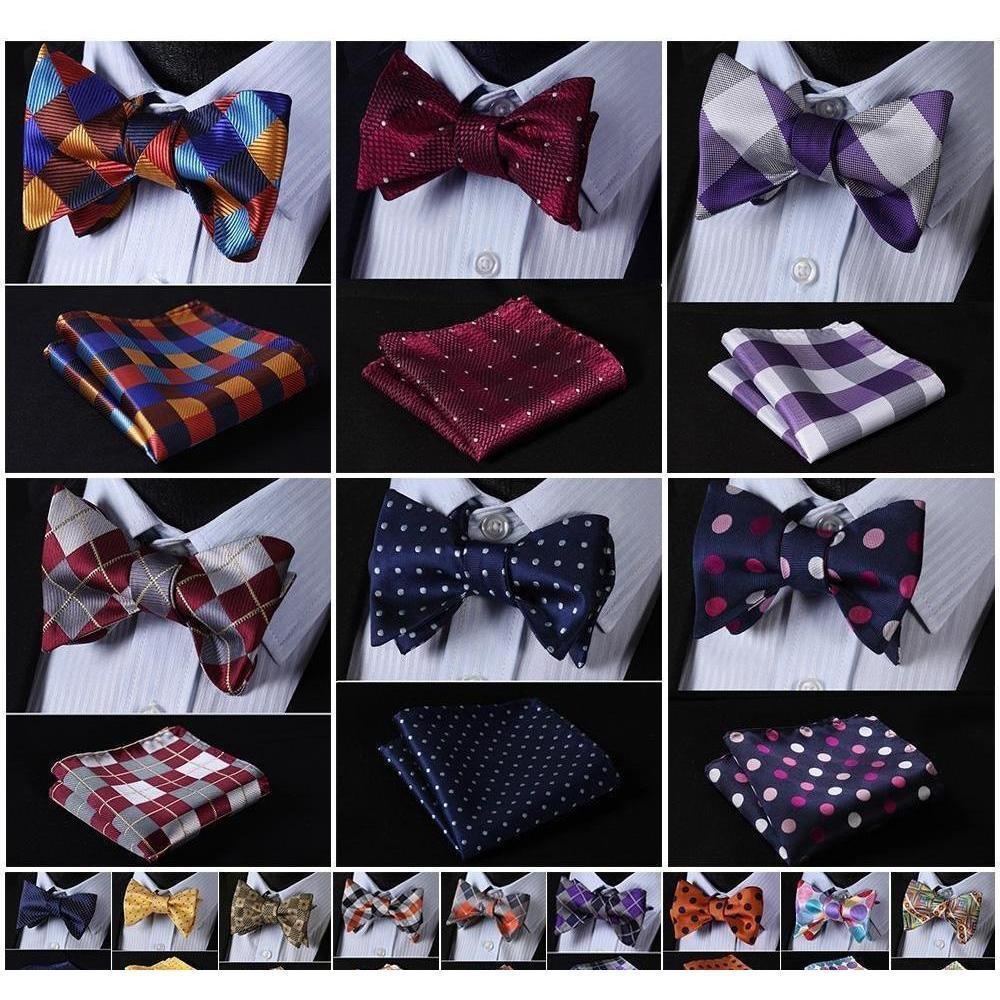 Flashy Bow Ties & Handkerchiefs Collection - Multiple Styles