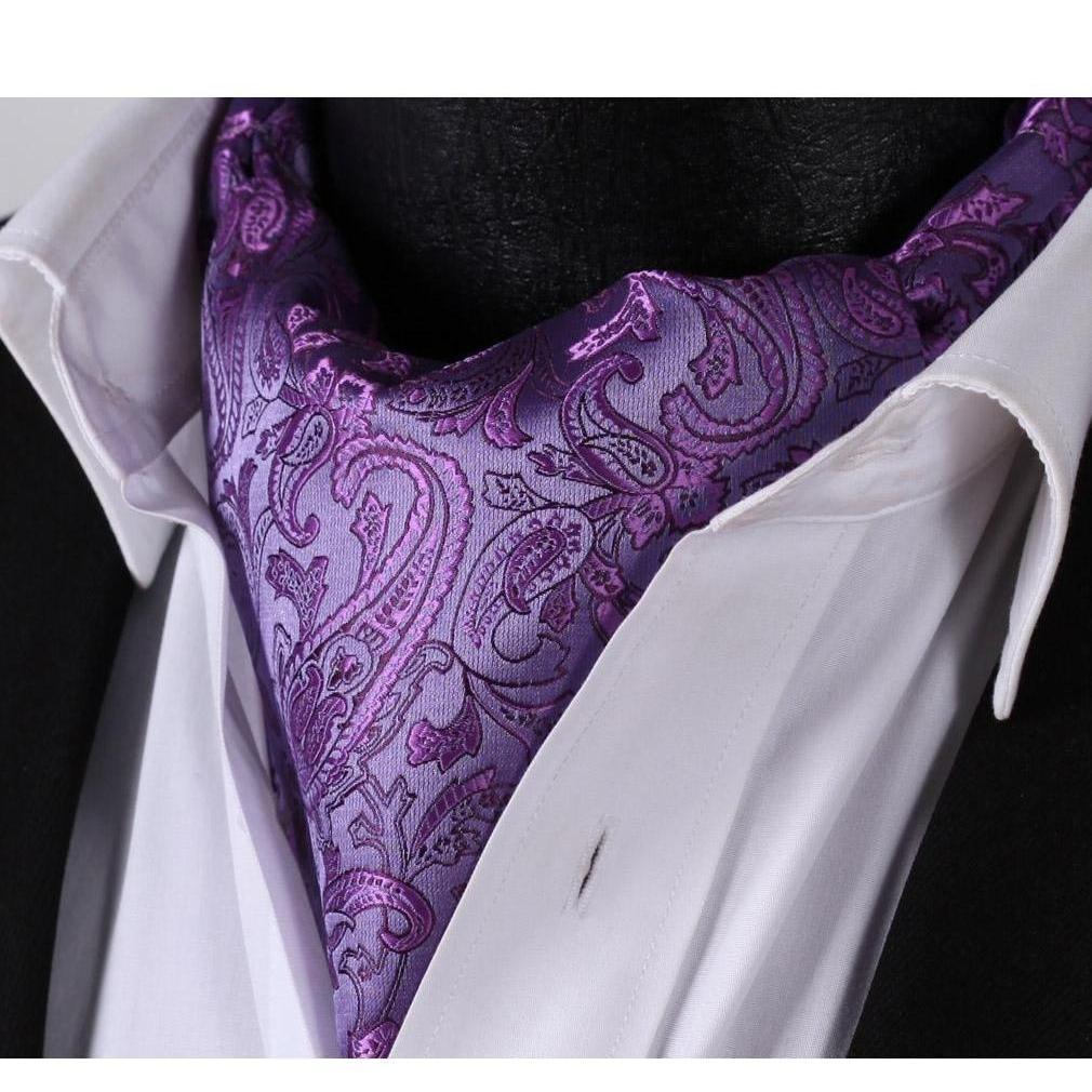 Flowery Silk Ascot/Cravat Tie & Handkerchief Collection